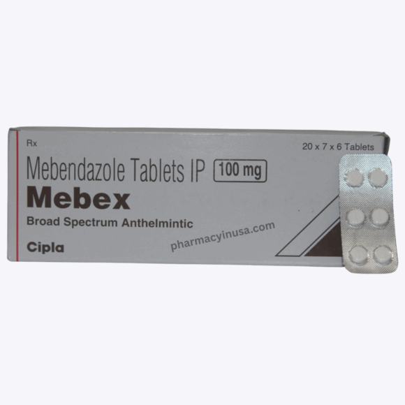 Mebendazole 100 Mg (Mebex 100)